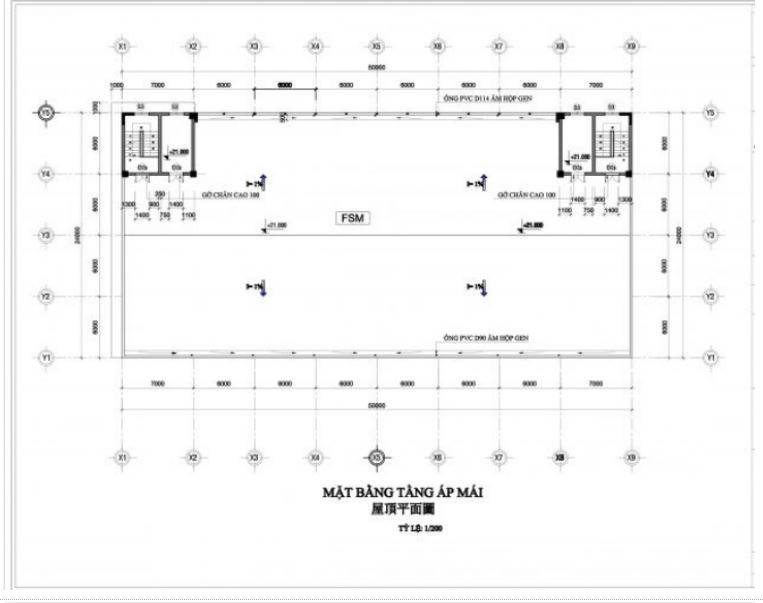 Mẫu bản vẽ nhà xưởng 7800 m2