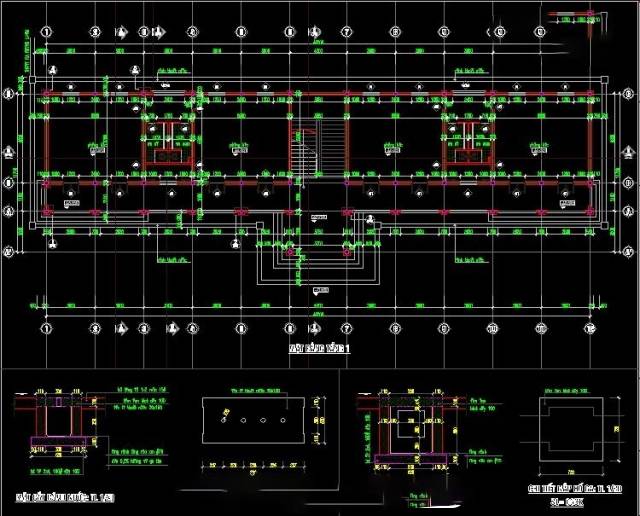 File cad_ kiến trúc trường tiểu học đẹp (thiết kế 1)