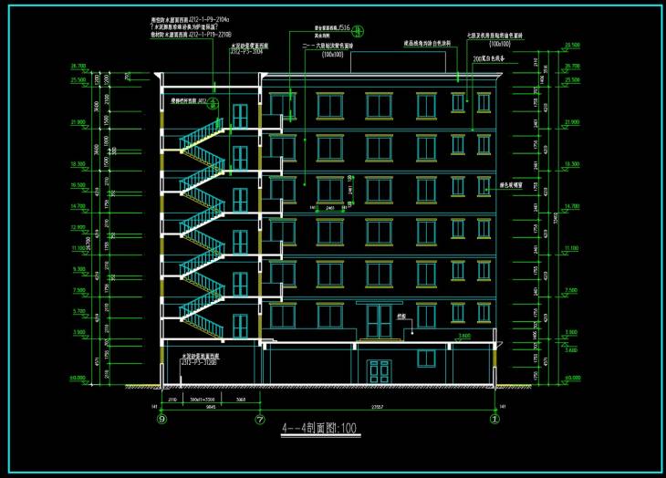 File cad kiến trúc thiết kế tòa nhà chung cư cao tầng