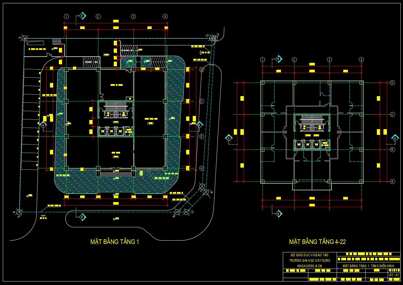 Mẫu thư viện dwg_ bản vẽ nhà tòa nhà tòa nhà 26 tầng