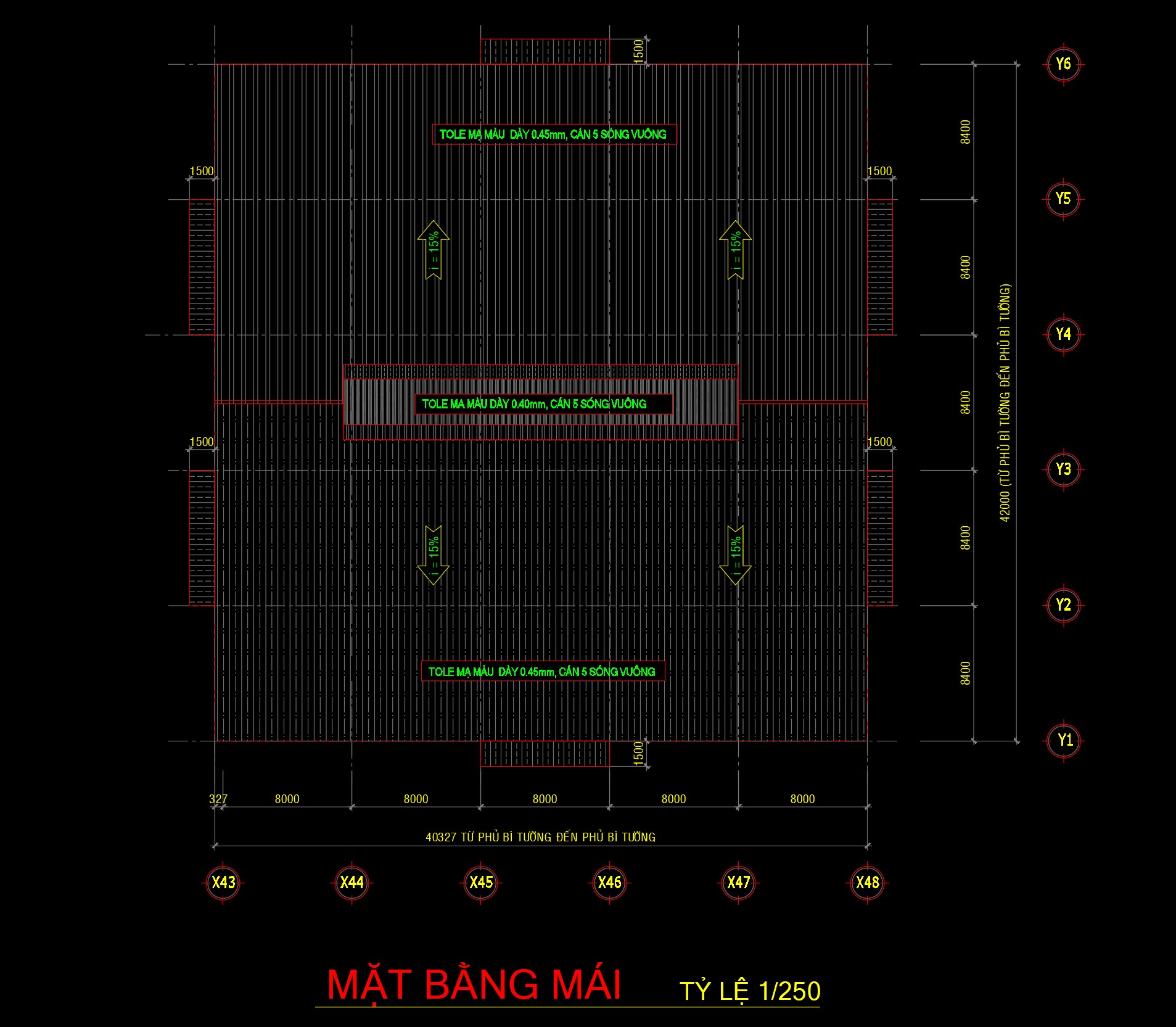 Miễn phí File Nhà thép 42x40m Không cột giữa – Full kết cấu thép và chi tiết