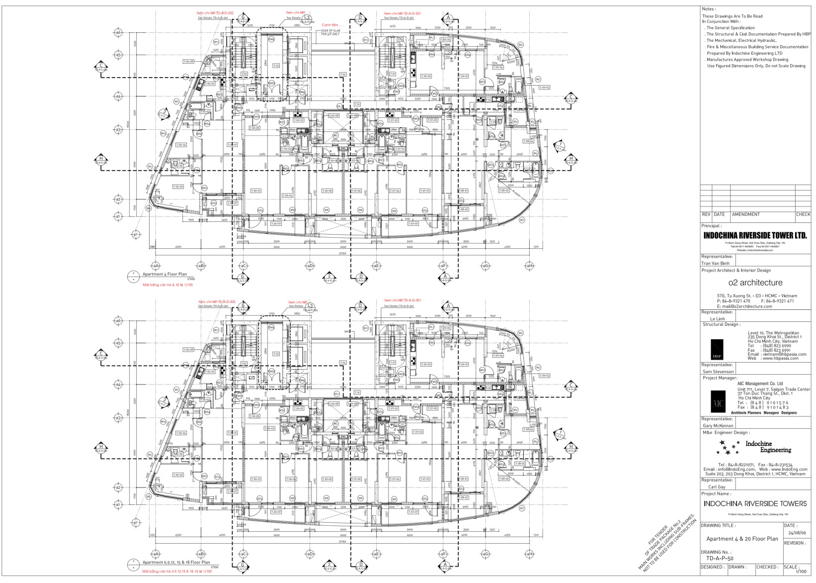 Bản vẽ cad thiết kế tòa nhà Indochina Đà Nẵng miễn phí