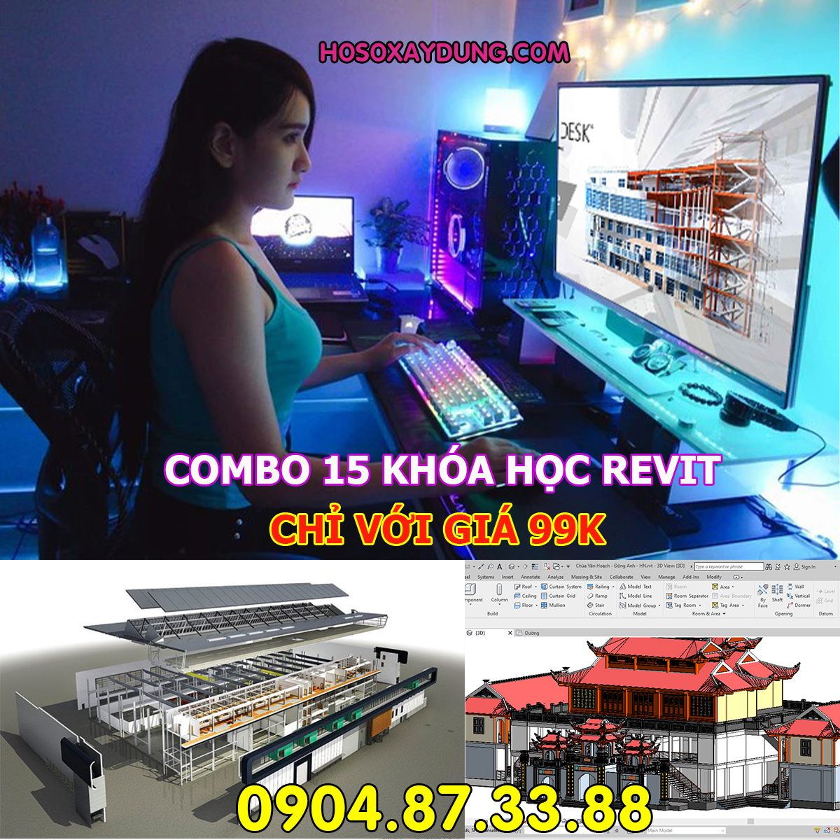 15 khóa học Revit từ cơ bản đến nâng cao giá 200K