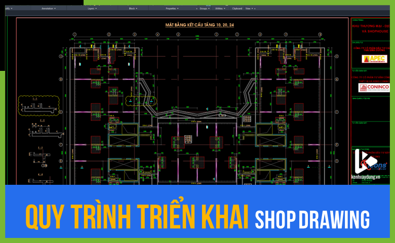 Full trọn bộ mẫu bản vẽ ShopDrawing nhà cao tầng, thấp tầng, biệt thự