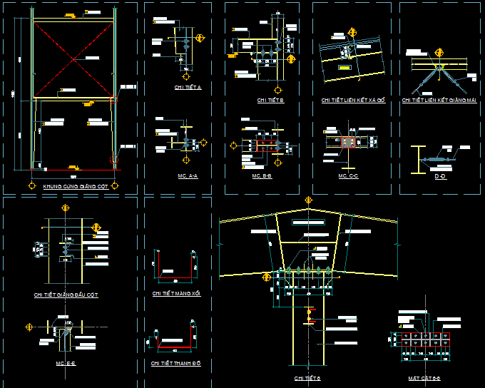 Hồ sơ thiết kế nhà xưởng file autocad