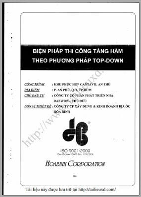 Biện pháp thi công tầng hầm theo phương pháp Top Down