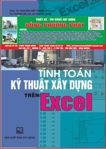 |Sách| TÍNH TOÁN KỸ THUẬT XÂY DỰNG TRÊN EXCEL – Cố GS.TS NGUYỄN VIẾT TRUNG