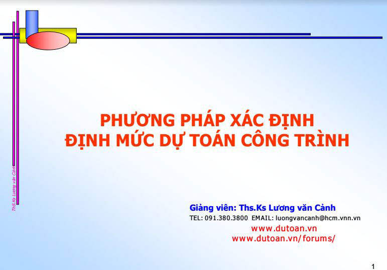 Phương pháp xác định định mức dự toán công trình