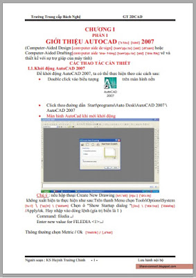 Giáo trình Autocad 2D – 2007