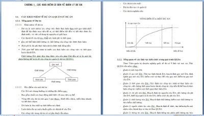 Bài giảng quản lý dự án