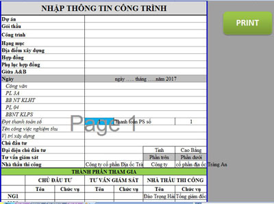 FILE EXCEL HỒ SƠ THANH TOÁN CỰC HAY - KÍCH 1 NÚT IN CẢ BỘ