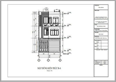 Hồ sơ thiết kế hoàn chỉnh nhà dân