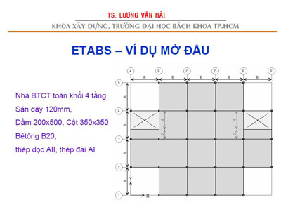 Ví dụ thực hành trên Etabs