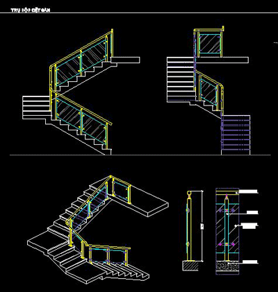 Mẫu cầu thang - lan can inox