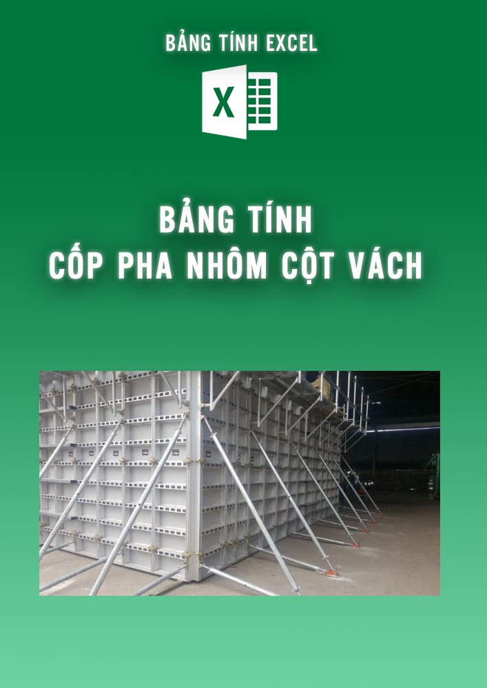 Bảng tính cốp pha nhôm cột vách bê tông cốt thép (BTKC0093)