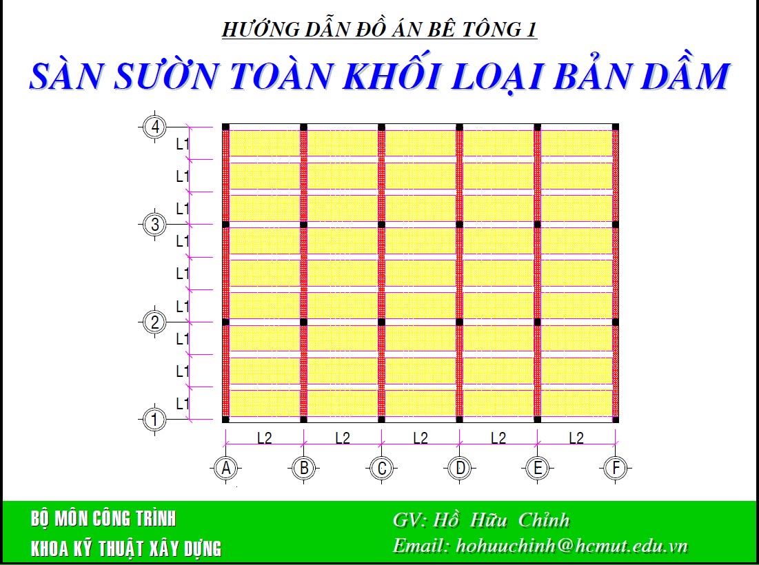 Hướng dẫn đồ án bê tông 1 sàn sườn toàn khối loại bản dầm