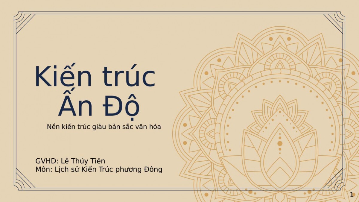 Kiến trúc Ấn Độ – Nền kiến trúc giàu bản sắc văn hóa (SVKT0106)