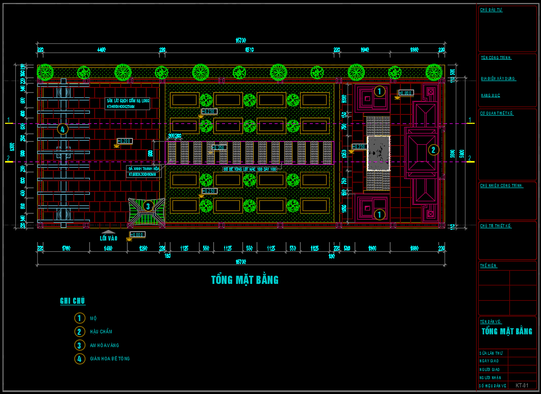 Bản vẽ khu lăng mộ file autocad