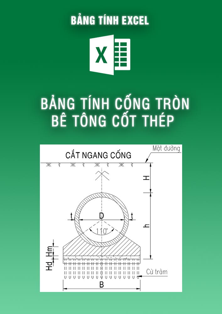 Bảng tính cống tròn bê tông cốt thép (BTKC0115)