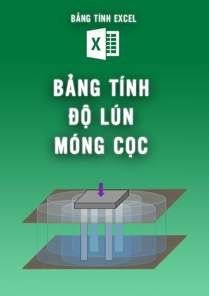 Bảng tính độ lún móng cọc (BTKC0100)