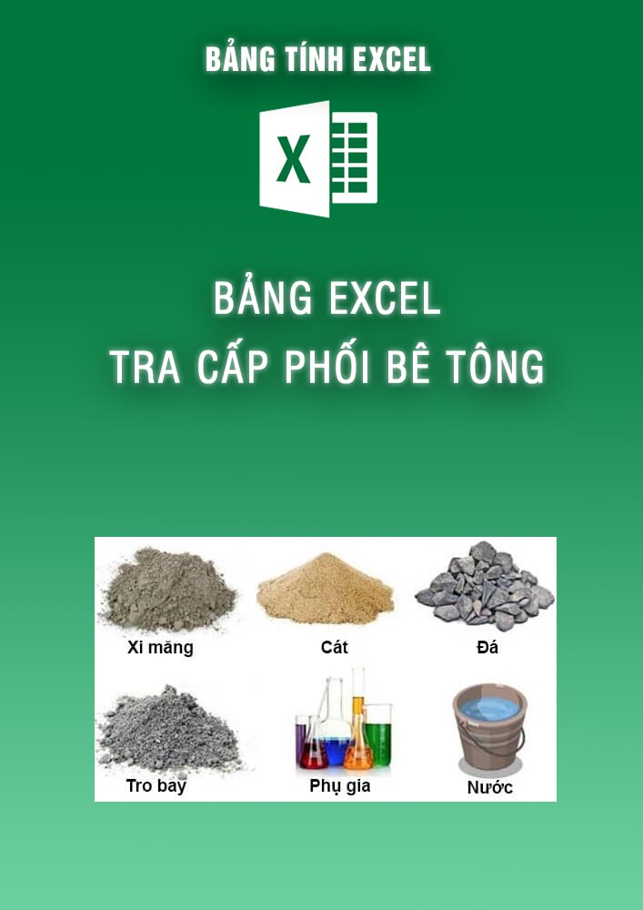 Bảng excel tra cấp phối bê tông (BTKC0117)