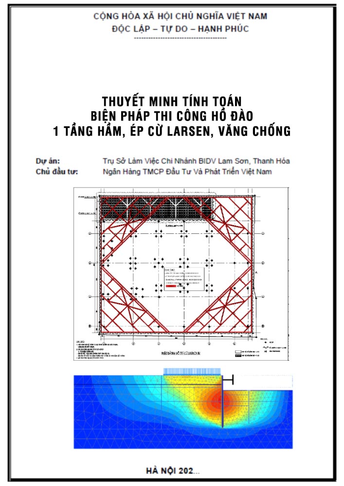 Thuyết minh tính toán biện pháp thi công hồ đào (TCV0324)