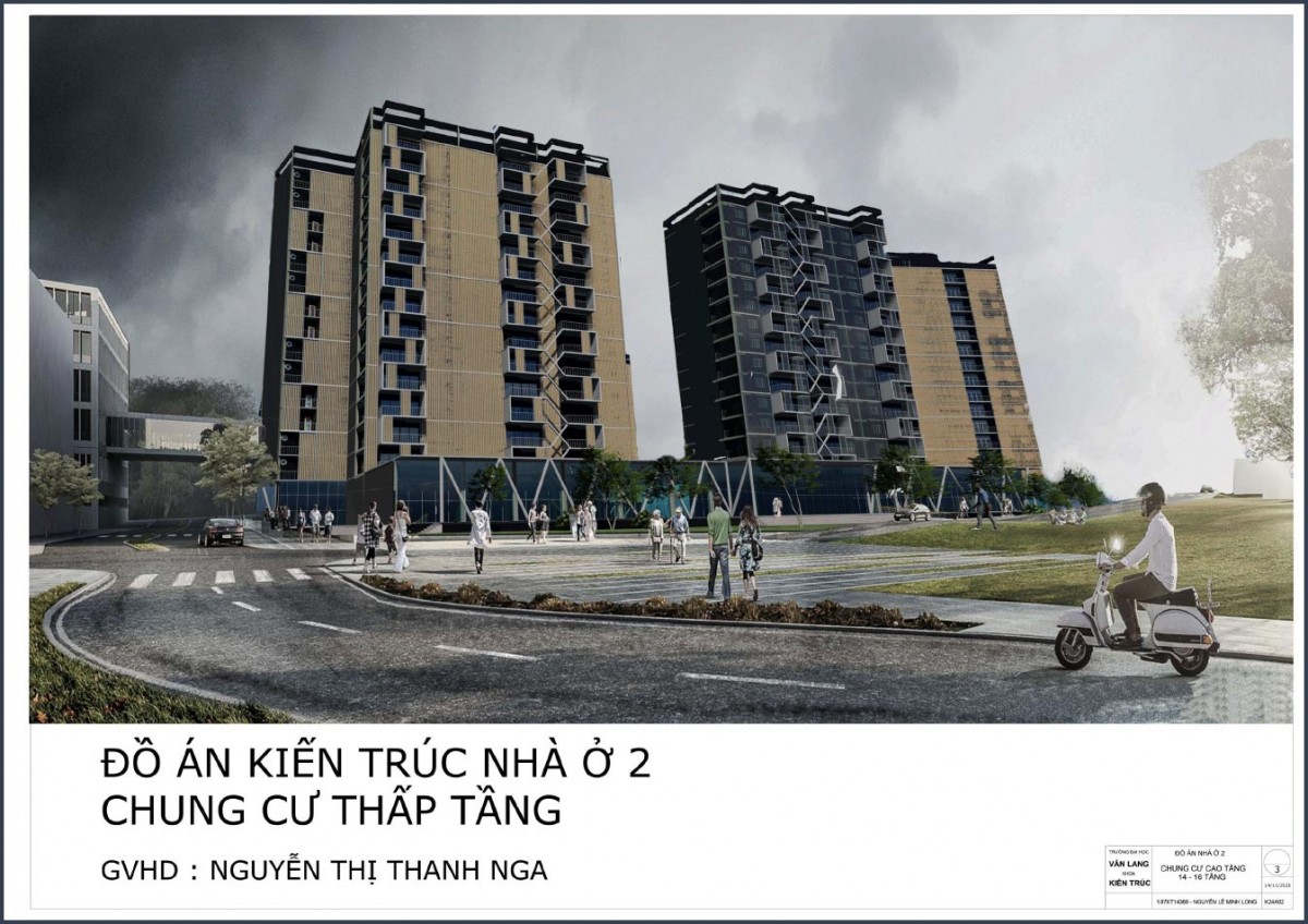 Đồ án kiến trúc 2 – Chung cư thấp tầng (SVKT0112)