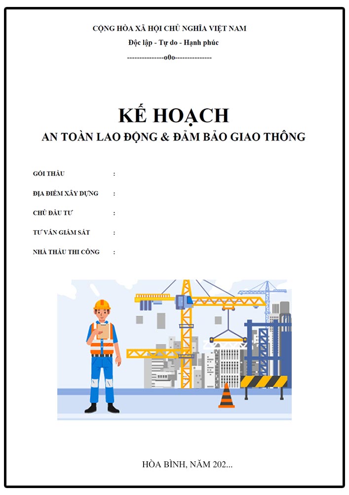 Kế hoạch an toàn lao động & đảm bảo giao thông (TCV0383)