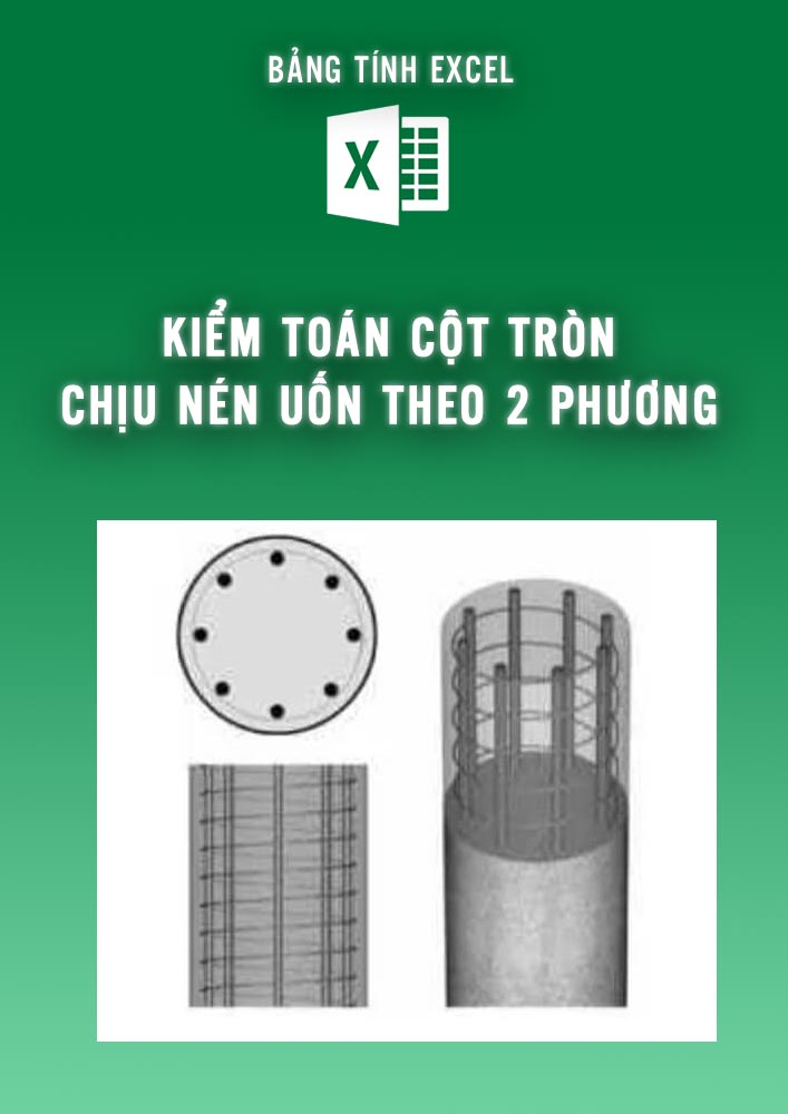 Kiểm toán cột tròn chịu nén uốn theo 2 phương (BTKC0116)