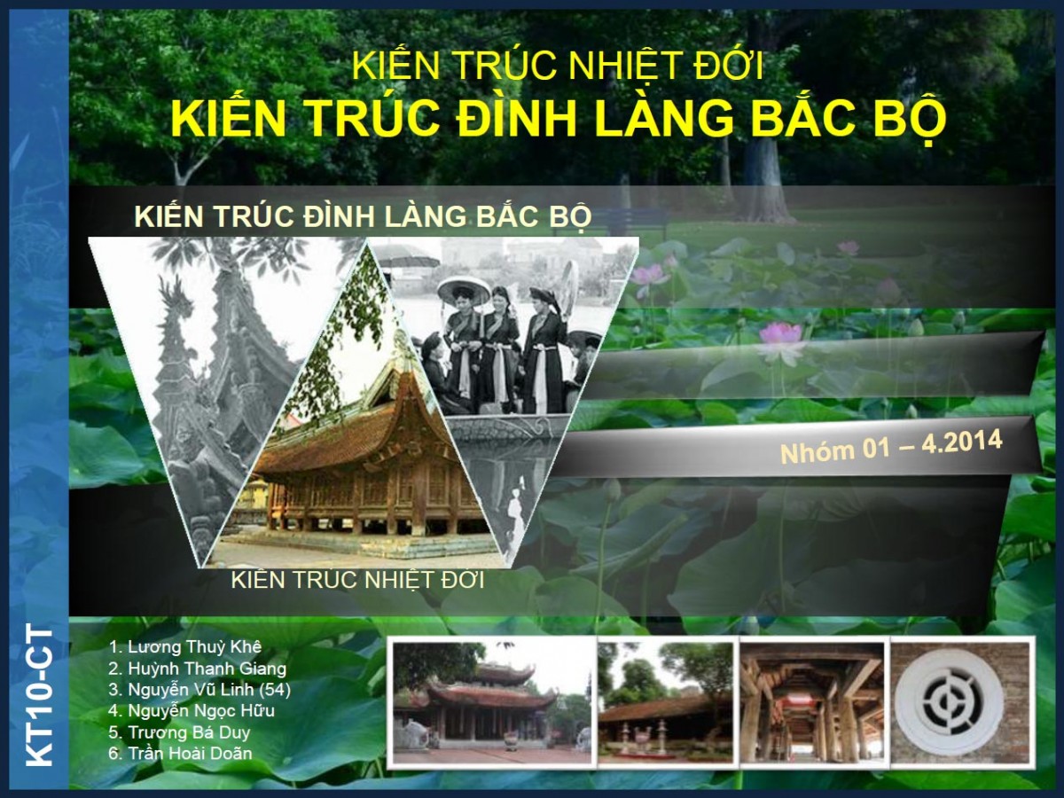 Kiến trúc nhiệt đới – kiến trúc đình làng Bắc Bộ (SVKT0119)