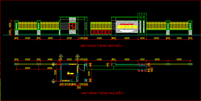 [Thư viện] File Autocad tổng hợp đầy đủ các loại cổng, hàng rào