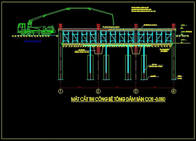 Bản vẽ biện pháp thi công topdown