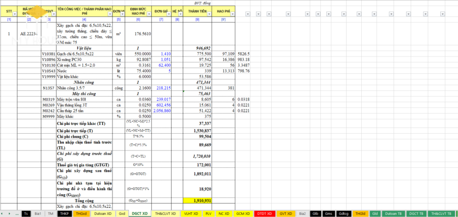 Ứng dụng Excel vào tính toán kết cấu cầu đường