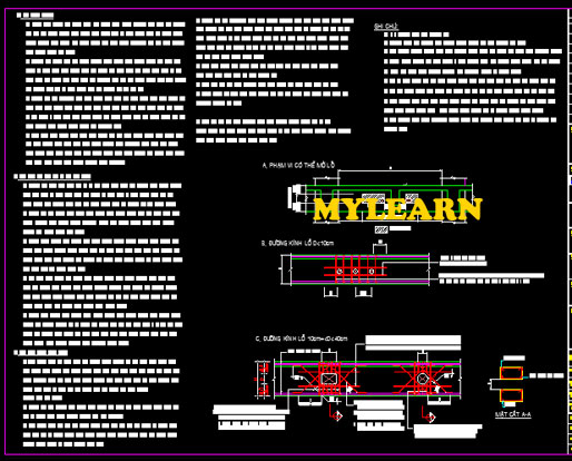 ghi chú chung trong bản vẽ kết cấu