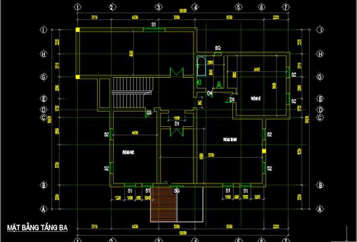 Biệt thự 19.5x16.5m