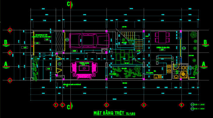 Nhà phố 3 tầng 6x20m