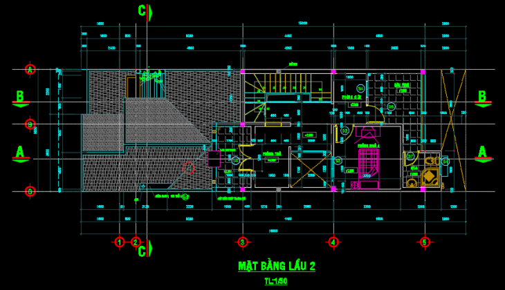 Nhà phố 3 tầng 6x20m