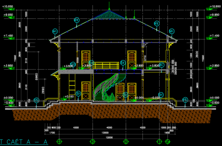 Bản vẽ sân bóng đá mini cỏ nhân tạo 7 người