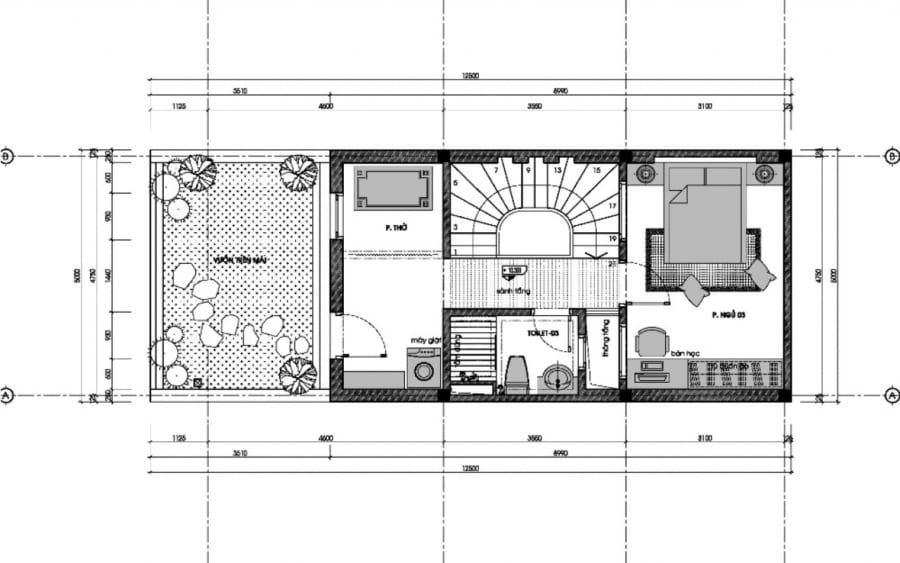 Cải tạo trường tiểu học 2 tầng ( Gồm: Bản vẽ điện + nước + các công trình phụ trợ + các hạng mục xây mới )